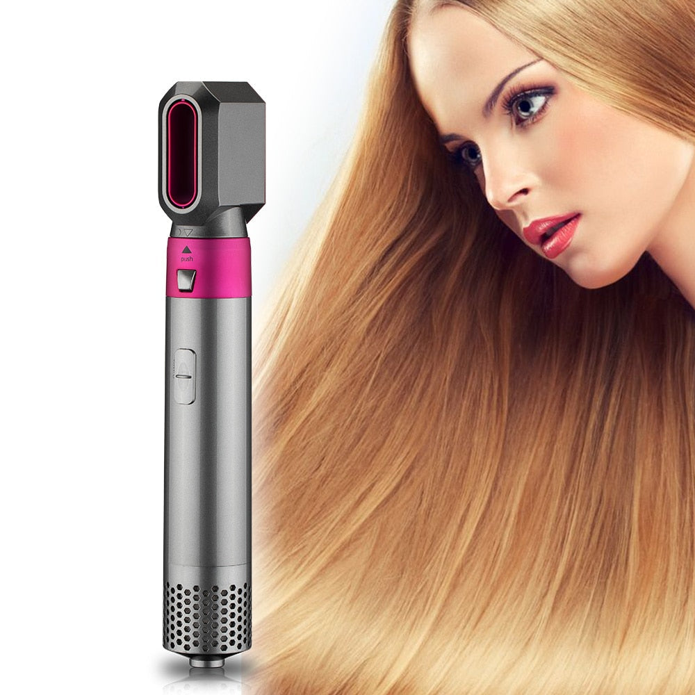 5-in-1 Hair Styler – Curl, Straighten, Dry & Volumize with One Tool