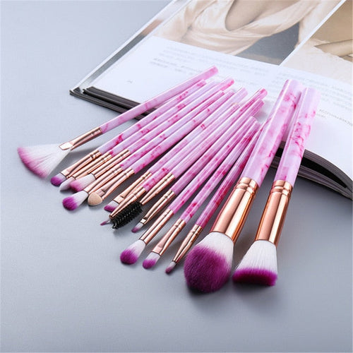 15pcs Highlighter Makeup Brushes Set